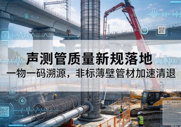 北辰区声测管质量新规落地，一物一码溯源，非标薄壁管材加速清退