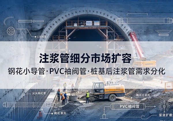 北辰区注浆管细分市场扩容，隧道钢花小导管、PVC 袖阀管、桩基后注浆管需求分化